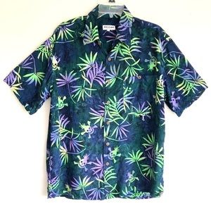 Mad Gringo Skull Cross Bones Camp Hawaiian Shirt